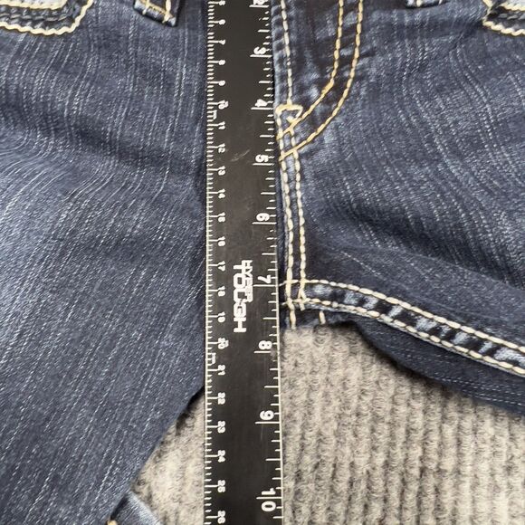 Silver Jeans Women 30x30 Tuesday Slim Bootcut Dark Wash Embroidered Indigo Denim - Picture 16 of 16